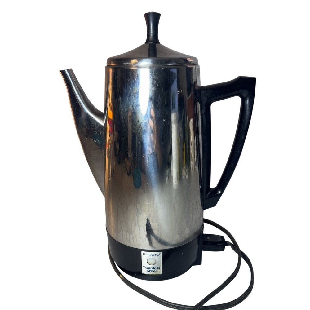 Vintage Presto Stainless Steel Percolator (Electric)